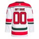 Men's New Jersey Devils  adidas White W Anniversary Heritage Primegreen Custom Jersey