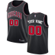 Men's Nike Bulls Personalized Swingman Black NBA Statement Edition Jersey