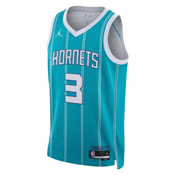 Unisex Charlotte Hornets Terry Rozier Jordan Brand Teal Swingman Jersey - Icon Edition