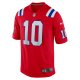 Men's New England Patriots Drake Maye Nike Red 2024 NFL Draft First Round Pick Player Game Jersey