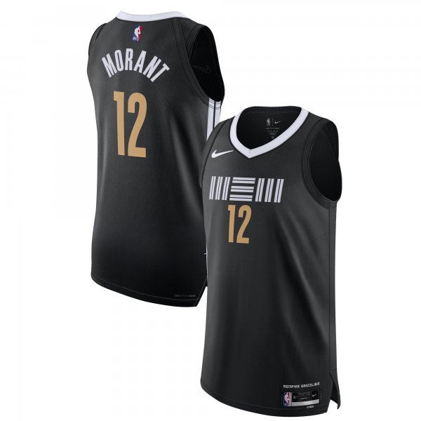 Men's Memphis Grizzlies Ja Morant Nike Black  Jersey - City Edition