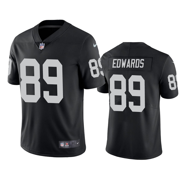 Las Vegas Raiders #89 Bryan Edwards Black Vapor Limited Jersey