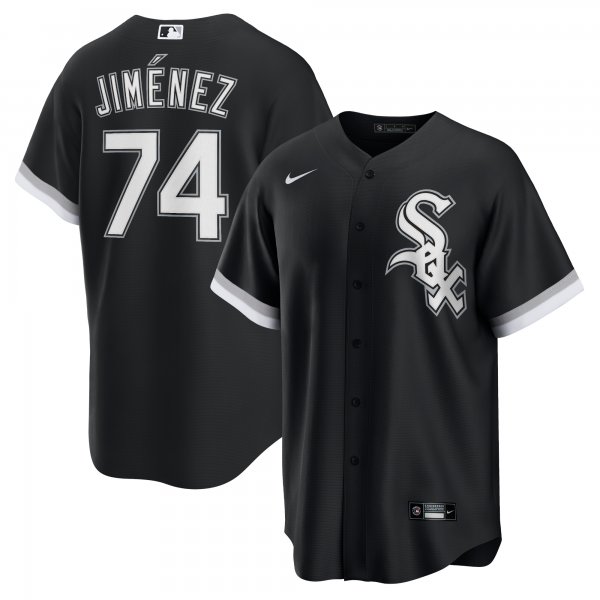 Men's Chicago White Sox Eloy Jimenez Nike Black Alternate Replica Player Name Jersey