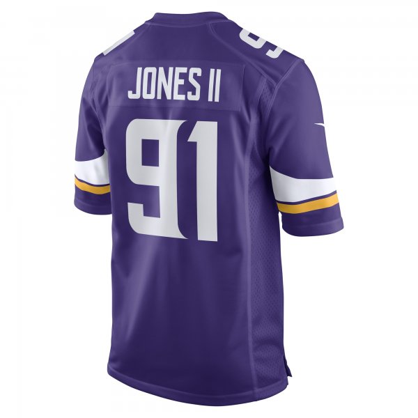 Men's Minnesota Vikings Patrick Jones II Nike Purple Team Game Player Jersey