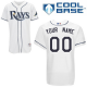 Tampa Bay Rays Customized White Cool Base MLB Jersey (S-3XL)