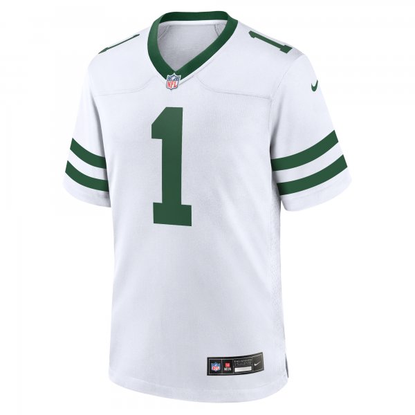 Men's New York Jets Ahmad Sauce Gardner Nike Legacy White Game Jersey