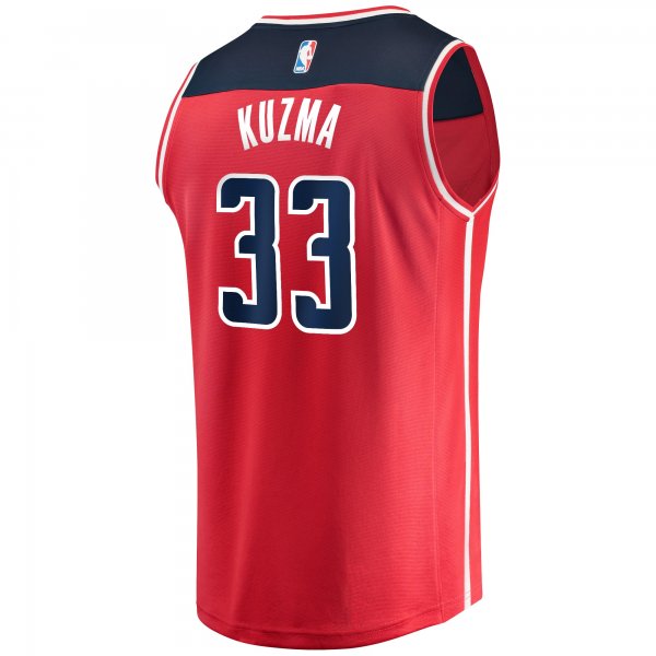 Men's Washington Wizards Kyle Kuzma Fanatics Red Fast Break Replica Jersey - Icon Edition