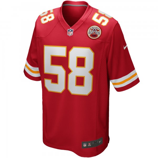 Men's Kansas City Chiefs Derrick Thomas Nike Red Game Retired Player Jersey