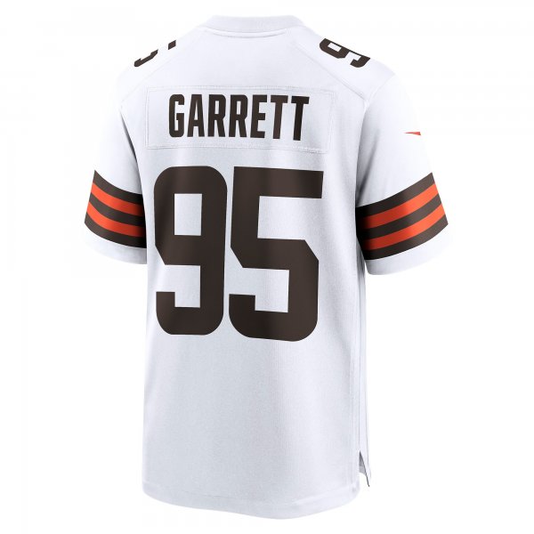 Men's Cleveland Browns Myles Garrett Nike White Away Game Jersey