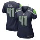 Women's Seattle Seahawks Chris Stoll Nike College Navy  Game Jersey