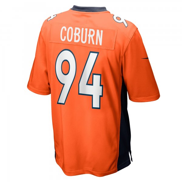 Men's Denver Broncos Keondre Coburn Nike  Orange  Game Jersey