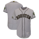 Men's Houston Astros Blank Majestic Gray 2018 Memorial Day Collection Flex Base MLB Team Jersey