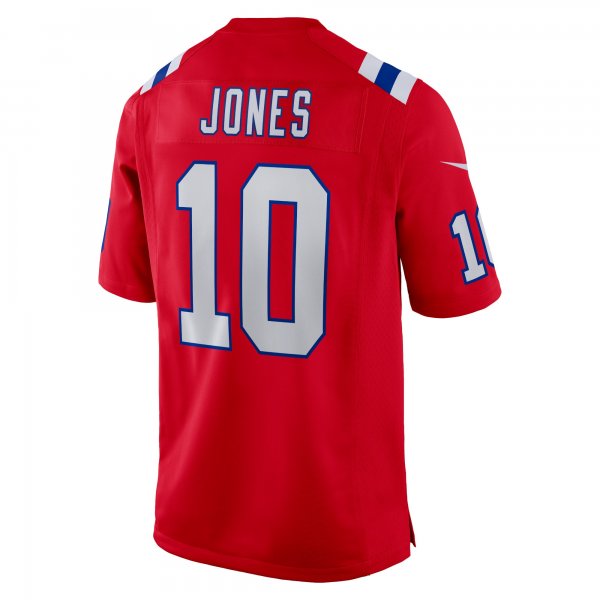 Men's New England Patriots Mac Jones Nike Red Alternate Game Jersey