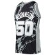 Men's San Antonio Spurs David Robinson Mitchell & Ness Black 1998/99 Hardwood Classics Marble Swingman Jersey