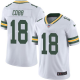 Nike Green Bay Packers #18 Randall Cobb White Men's Stitched NFL Limited Rush Jersey