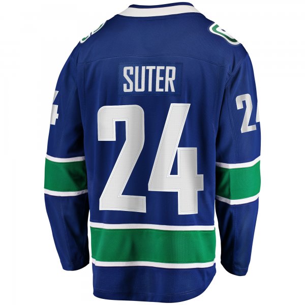 Men's Vancouver Canucks Pius Suter Fanatics Blue Home Premier Breakaway Player Jersey