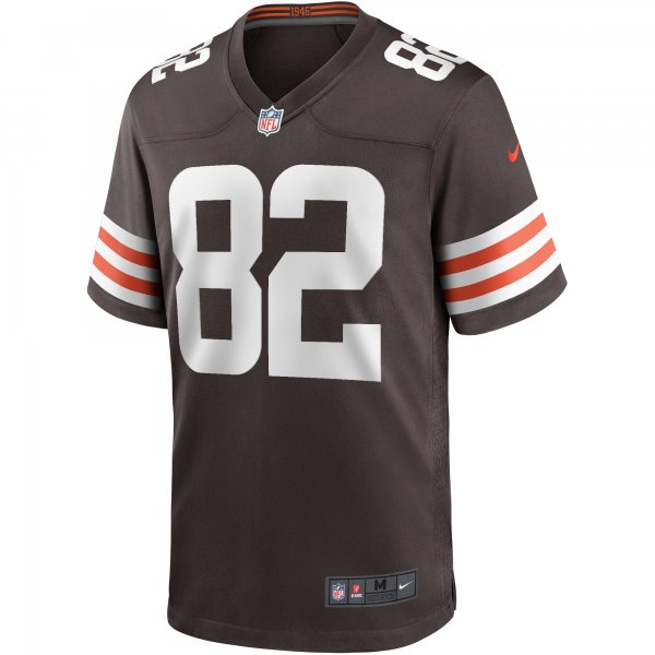 Men's Cleveland Browns Ozzie Newsome Nike Brown Game Retired Player Jersey