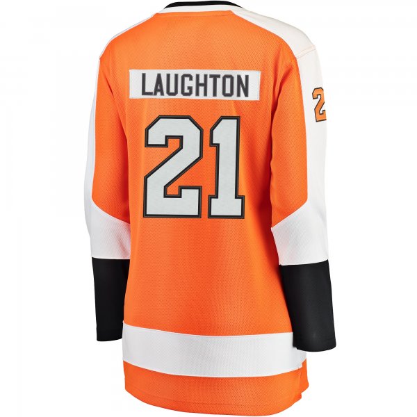 Women's Philadelphia Flyers Scott Laughton Fanatics Orange Breakaway Player Jersey