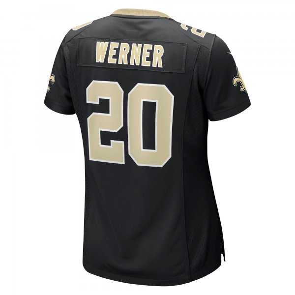 Women's New Orleans Saints Pete Werner Nike Black Game Jersey