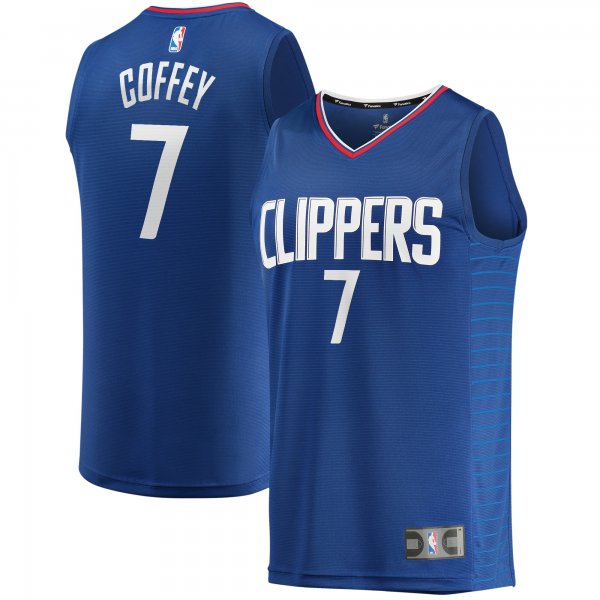 Youth LA Clippers Amir Coffey Fanatics Royal Fast Break Player Jersey - Icon Edition