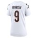 Women's Cincinnati Bengals Joe Burrow Nike White Game Jersey