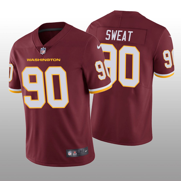 Men's Washington Football Team #90 Montez Sweat Burgundy Jersey