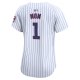 Women's Chicago Cubs Nike White #1 Mom Home Limited Jersey