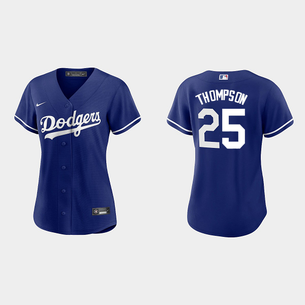 Women's Los Angeles Dodgers #25 Trayce Thompson MLB Jersey - Blue