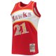 Men's Atlanta Hawks Dominique Wilkins Mitchell & Ness Red 1986/87 Hardwood Classics NBA 75th Anniversary Diamond Swingman Jersey