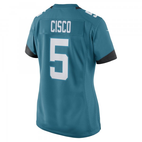 Women's Jacksonville Jaguars Andre Cisco Nike Teal Game Player Jersey