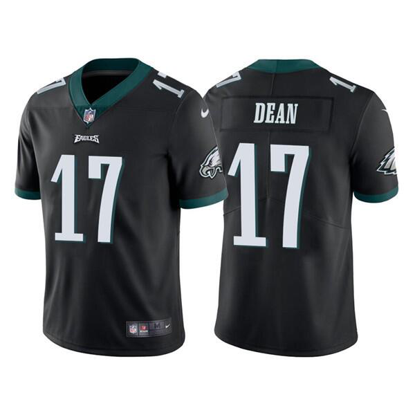 Men's Philadelphia Eagles #17 Nakobe Dean Black Vapor Untouchable Limited Stitched Nike NFL Jersey