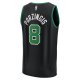 Men's Boston Celtics Kristaps Porzingis Fanatics Black Fast Break Player Jersey - Statement Edition