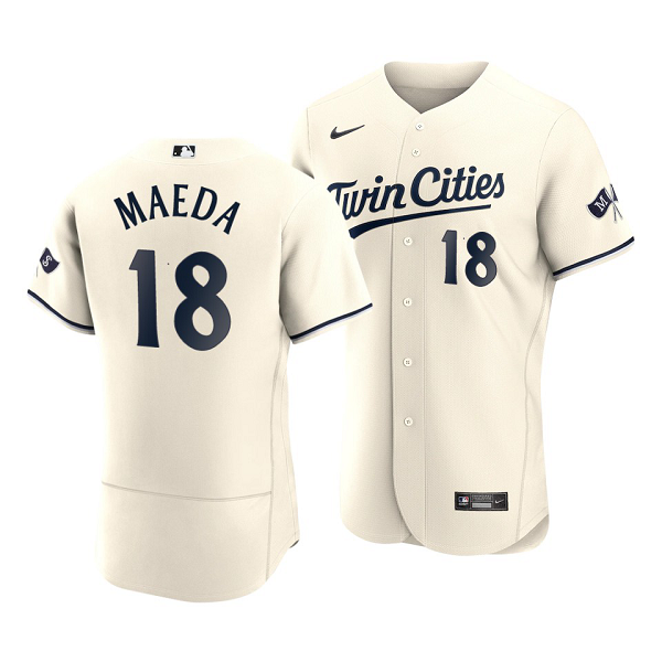 Men's Minnesota Twins Kenta Maeda 2023 Flexbase Cream Jersey