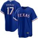 Men's Nike Texas Rangers #17 Nathan Eovaldi Royal Alternate Limited ersey