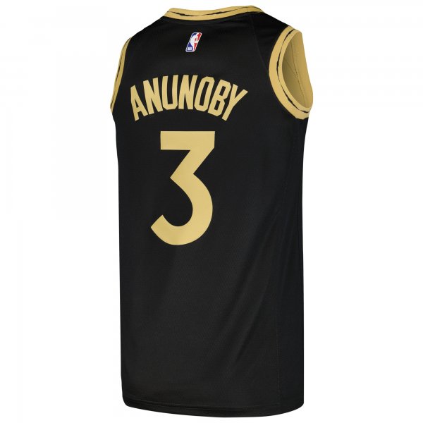 Men's Toronto Raptors OG Anunoby Nike Black Swingman Player Jersey - City Edition