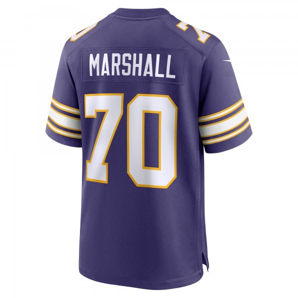 Men's Minnesota Vikings Jim Marshall Nike Purple Classic Retired Player Jersey