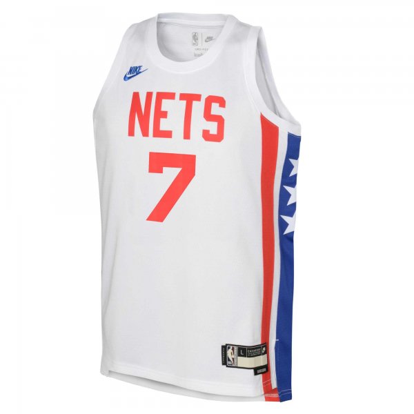 Youth Brooklyn Nets Kevin Durant Nike White 2022/23 Swingman Jersey - Classic Edition