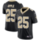 Nike New Orleans Saints #25 Eli Apple Black Team Color Men's Stitched NFL Vapor Untouchable Limited Jersey