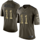 Nike Dallas Cowboys #11 Cole Beasley Green Men's Stitched NFL Limited Salute To Service Jersey