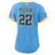 Women's Milwaukee Brewers Christian Yelich Nike Powder Blue City Connect Replica Player Jersey