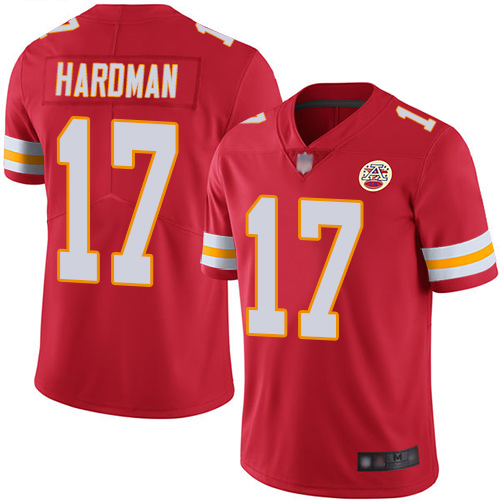 Kansas City Chiefs #17 Mecole Hardman Red Team Color Men's Stitched Nike NFL Vapor Untouchable Limited Jersey