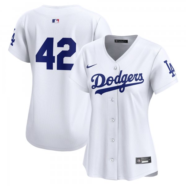 Women's Los Angeles Dodgers  Nike White 2024 Jackie Robinson Day Home Limited Jersey