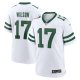 Men's New York Jets Garrett Wilson Nike Legacy White Game Jersey