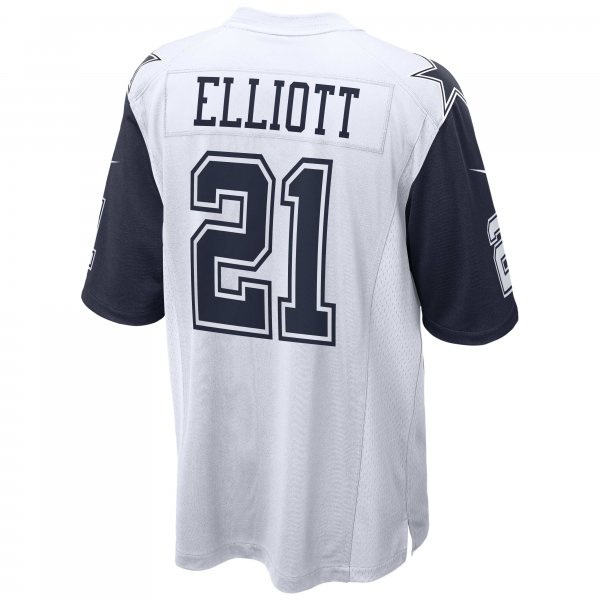 Men's Dallas Cowboys Ezekiel Elliott Nike White Alternate Game Jersey