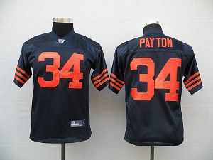 Chicago Bears #34 Walter Payton Blue/Orange 1940s Throwback Stitched Youth NFL Jersey