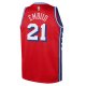 Youth Philadelphia 76ers Joel Embiid Jordan Brand Red Swingman Jersey - Statement Edition