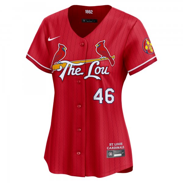 Women's St. Louis Cardinals Paul Goldschmidt Nike Red 2024 City Connect Limited Player Jersey