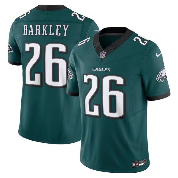 Men's Philadelphia Eagles #26 Saquon Barkley Nike Midnight Green Vapor F.U.S.E. Limited Jersey