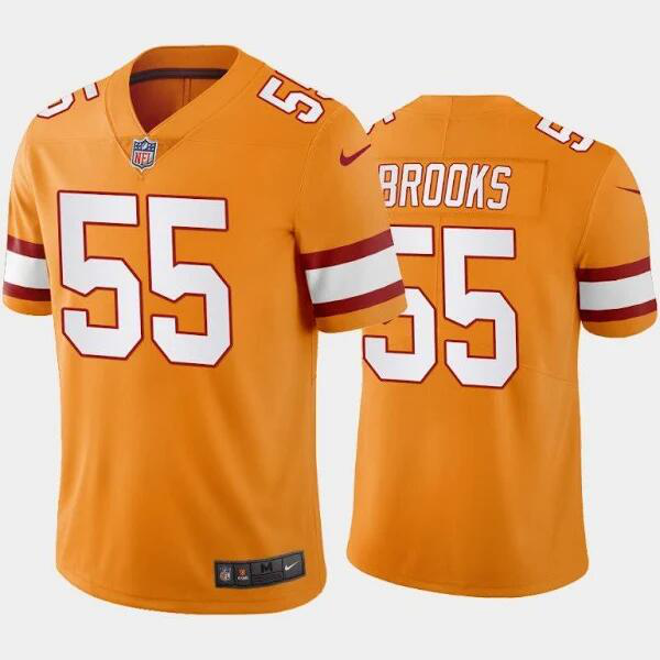 Men's Tampa Bay Buccaneers #55 Derrick Brooks Orange Creamsicle Throwback Stitched NFL Jersey