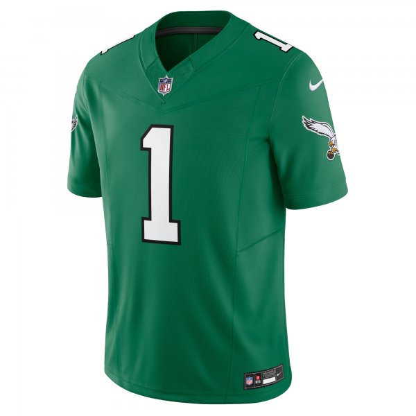 Men's Philadelphia Eagles Jalen Hurts Nike Kelly Green Vapor F.U.S.E. Limited Jersey